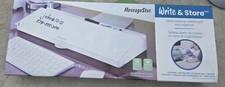 . MessageStor Write & Store Glass Desktop Whiteboard & Organizer 18" x 6.5" B01