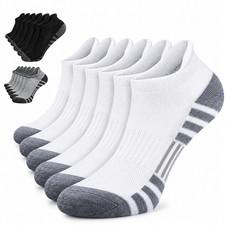 12 Pairs Trainer Socks Mens Cotton Ankle Liner Invisible Low Cut Sports 6-11 UK