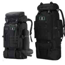70L-100L Military Tactical Backpack Molle Large Outdoor Travel Army Rucksack Bag