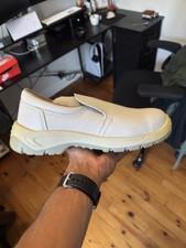 Parade chaussures scurit blanches slip-on, rsistantes lhuile