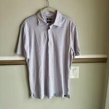Faherty Movement Short Sleeve Red Blue Striped Polo Shirt Men’s Small