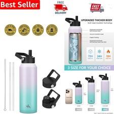 Versatile 40oz Insulated Stainless Steel Bottle with Straw & Flex Cap - Oasis