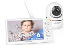 HelloBaby Baby Monitor with 6" Ips Screen HB6560 Vox 2-Way 30H Bat 1kft(B7