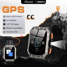 Blackview W80 Pro Rugged Smart Watch Men GPS Sport Tracker AI Translation Watch