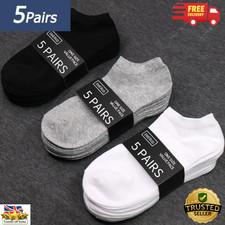 Mens Trainer Socks 10 Pairs Cotton Breathable Ankle Sports Gym Socks UK 6-11