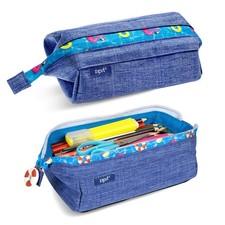 Lenny Pencil Case Large Capacity Zipper Pouch School Stationery Bag Teal