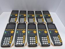 10 Texas Instruments TI-84 Plus C Silver Edition Graphing - Black and Yellow
