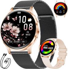 LIGE SMART Montre Connecte Femme avec Appel Bluetooth, 1.32 Amoled Smartwatch