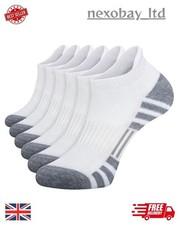 12 Pairs Trainer Socks Mens Cotton Ankle Liner Invisible Low Cut Sports 6-11 UK