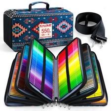 Kalour 550 Colored Pencils Set with Large capacity Zipper Case,Soft Core with...