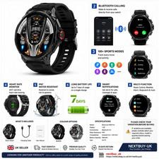 Blackview W50 Pro Military Smart Watch Men 1.45 Bluetooth Call Fitness Tracker