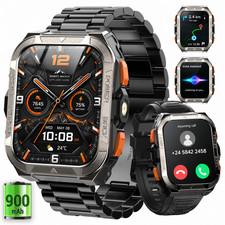 GPS Smartwatch Herren Militr ,Fitnessuhr mit 2 Armbndern 247 Herzfrequenz