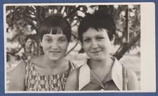 Portrait of Two Beautiful Girls, Lovely Ladies Soviet Vintage Photo Ussr