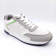 Baskets Tennis Chaussures Homme - Pointure 40 - Gris Blanche Sport - Dstockage