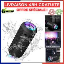 Enceinte Bluetooth Ortizan X10 24 W tanche IPX7 LED 30 h