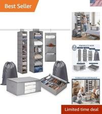 Versatile 7-Piece College Dorm Storage Set - Hanging & Under-Bed Organizers