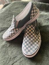 Vans Color Theory Checkerboard Slip-on Skate Sneakers Green Big Kids Unisex US7