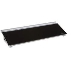 Quartet Glass Dry Erase White Board, Desktop Computer Pad 18"W x 6"H, Black