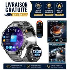 LIGE Montre Connecte Homme 1,85 HD, 1300mAh, Appels Bluetooth, IP68, 110
