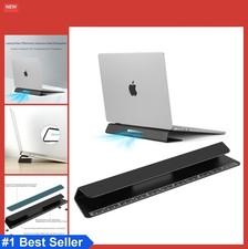 Laptop Stand Aluminum 35mm Height Wedge Cooling Airflow Silicone Anti Slip Ruler