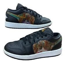 Air Jordan 1 Low 'Hologram Panda' Black Sneaker, Size 4.5Y / Womens 6 DR9497-001