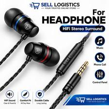 Earphones Wired Headphones In Ear High Definition Deep Bass 3.5mm AUX Jack