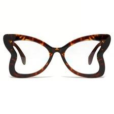 Chicid Oversized Blue Light Glasses for Women, Fashion Large, Tortoise