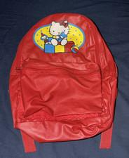 Vintage 1980'S Hello Kitty Red School Backpack Book Bag
