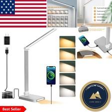 Foldable Touch Control Desk Lamp with Night Light & Usb Charging for Convenience
