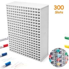 120/300 Capacity Art Marker Organizer with Removable Dividers, Pencil Stand Case