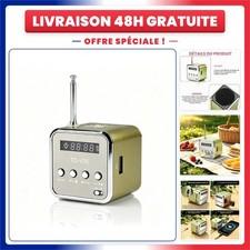 Mini Enceinte Bluetooth Portable Radio FM USB Carte TF Vert