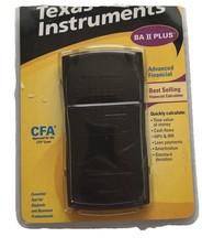 Texas Instruments BA II Plus Financial Calculator Cfa Exam Business W/Booklet