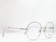 Miu Miu Vmu 53T 1BC-1O1 Silver Light Blue Women's Eyeglasses Frames 51-19-140