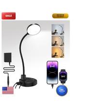 Zaplit 15W Led Desk Lamp Usb Charging Table Lamp 3 Color Temps 5 Brightness 4