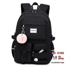 Big Student Laptop Backpack For College Women Middle High School Teen Black