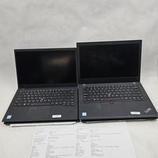 Lot of 10 Lenovo ThinkPad i7 8th Gen Mixed Spec and Model T480 X1 Carbon T490s