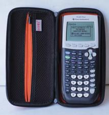 Texas Instruments TI-84 Plus Graphing Calculator +Bovke Case & Usb Cable & Instr