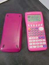 Casio FX-9750GII Graphing Calculator w/ Cover Purple Case/Pink Calc Tested