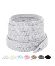 Lacets Plats pour Chaussures, 8 mm Lacets pour Baskets Gris 140
