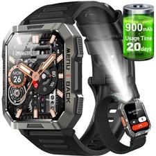 Blackview Smartwatch Herren Fitnessuhr mit Telefonfunktion Kompass Sportuhr Uhr