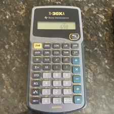 TI-30Xa Texas Instruments Scientific Calculator Battery Operated