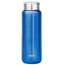 Milton Aqua 750 Stainless Steel Water Bottle, 750 ml, Blue (Pack of 1)