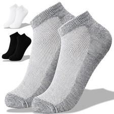 6 Pairs Trainer Socks Mens Cotton Ankle Liner Invisible Low Cut Sports Size 5-12