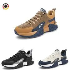 MENS RUNNING TRAINERS SHOCK ABSORBING CASUAL LACE GYM WALKING SPORTS SHOES SIZE