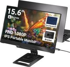 Portable Monitor 15.6 Inch Fhd Ips Laptop Screen with Stand Usb C Compatible