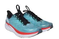 Hoka One One Mens Clifton 8 Running Shoes Sz 12.5 D Teal Multicolor Sneakers