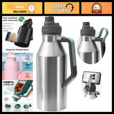 64oz Insulated Stainless Steel Water Bottle - Half Gallon Jug with 2-in-1 Handle