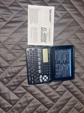 Sharp EL-6800 Handheld Scientific Calculator Organizer w/ Cover & Manual