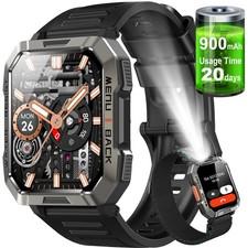 Blackview Military Smart Watch for Men (AnswerMake Calls) 2.01 Fitness Tracker