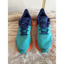 Hoka Challenger ATR7 Womens Trail Running Shoes Ceramic Turquoise, Navy, Orange